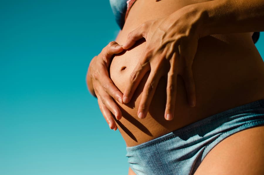Private pregnancy swimming lesson at a home pool in London