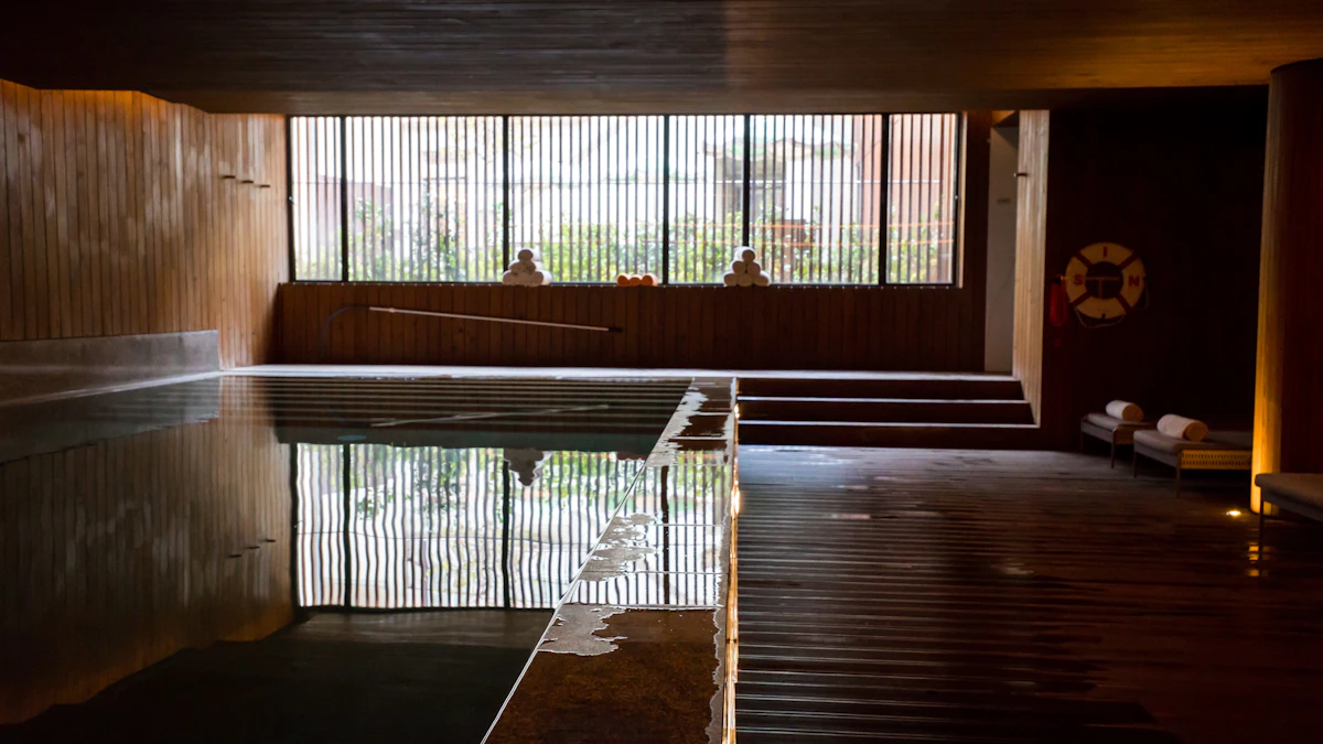 Private swimming lesson in a residents&rsquo; indoor pool