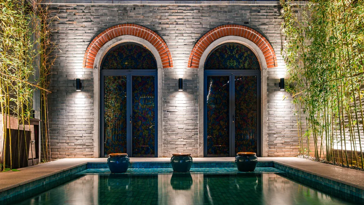 Private swimming lesson in a residents&rsquo; indoor pool
