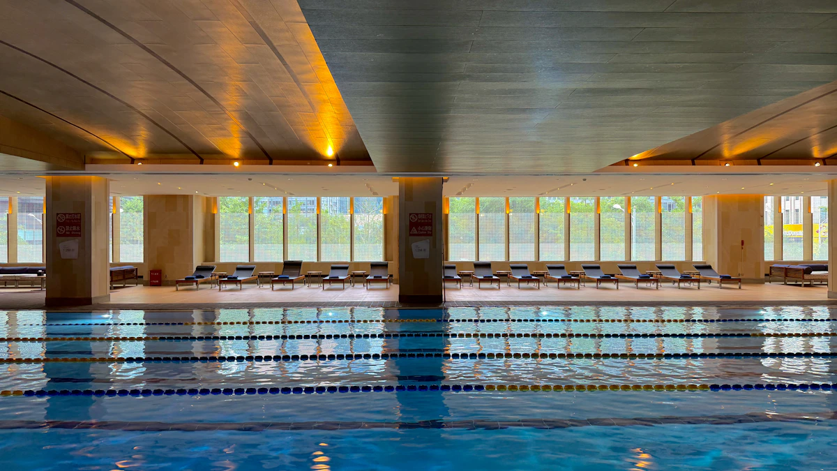 Private swimming lesson in a residents&rsquo; indoor pool